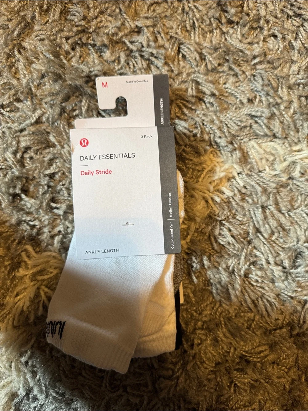 lululemon athletica Daily Essentials Ankle Socks - White (3-Pack)